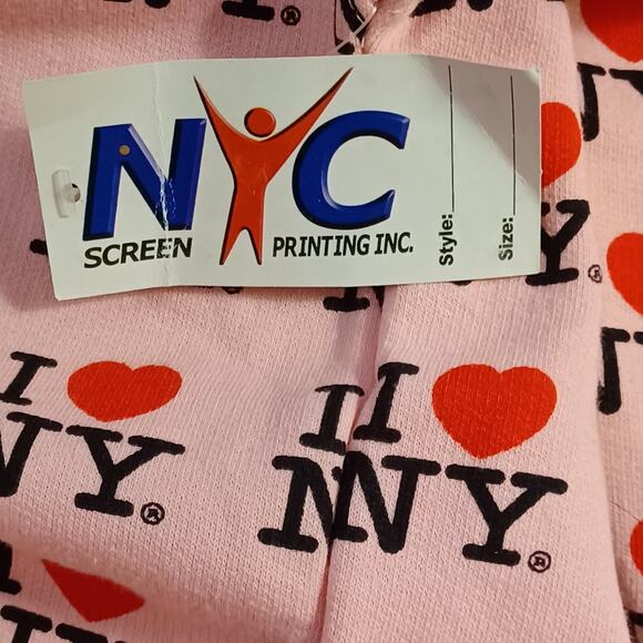 NYC I Love NY Women's Pink Hoodie. Size L - Picture 11 of 15